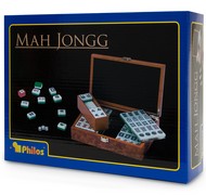 Настольная игра Маджонг (Mahjong) в боксе (корневая древесина), Philos, арт. 3166 (адаптированный)