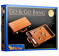 Настольная игра Го в чемоданчике (красное дерево, пластик), Philos, арт. 3211