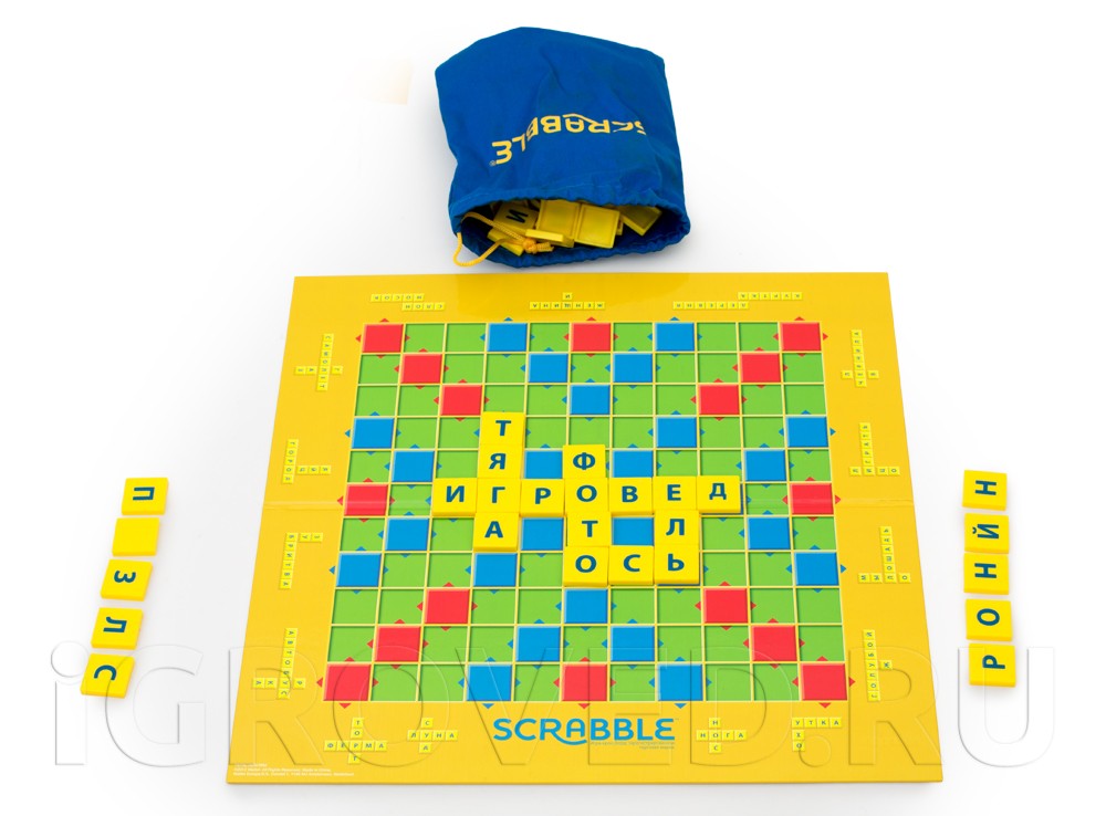 Компоненты настольной игры Скрабл Джуниор (Scrabble Junior)