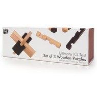 Набор из 3 головоломок из дерева (код 1928, Set of 3 Wood)