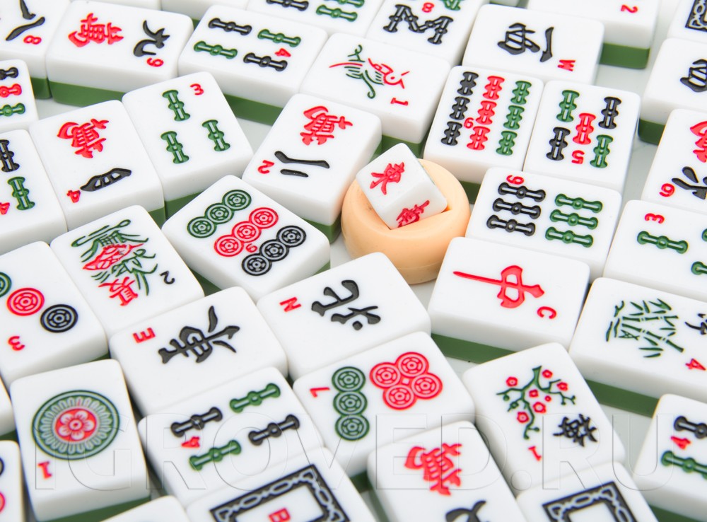 Компоненты настольной игры Маджонг (Mahjong)